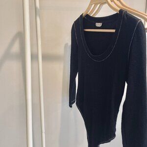 Free People Henley (Thong) Bodysuit